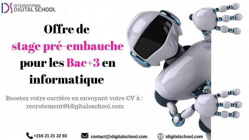 INTERNATIONAL DIGITAL SCHOOL / propose [des stages pré 