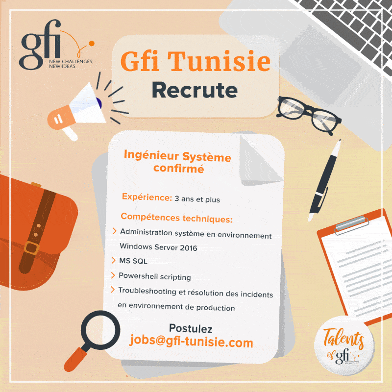 Gfi Tunisie 📣 recrute Offres d'emplois